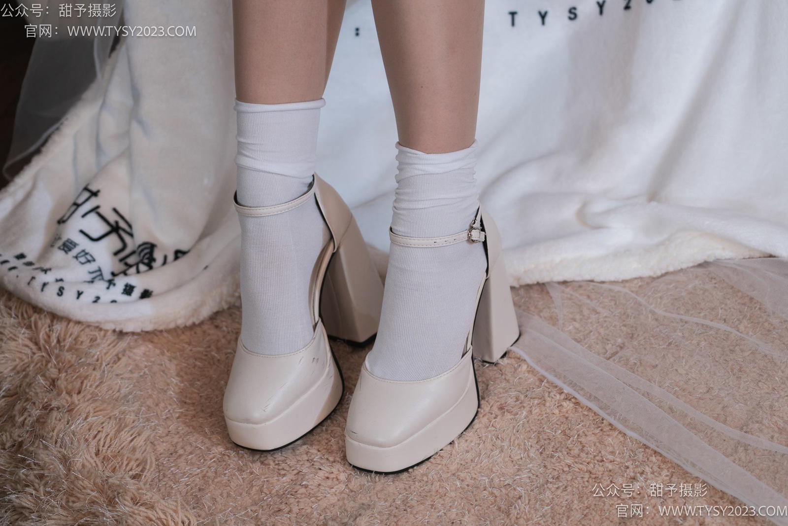 图片[3]-甜予摄影 NO.006 鱼鱼-高跟鞋、白棉袜、肉丝[124P/2V/9.44GB]-美图