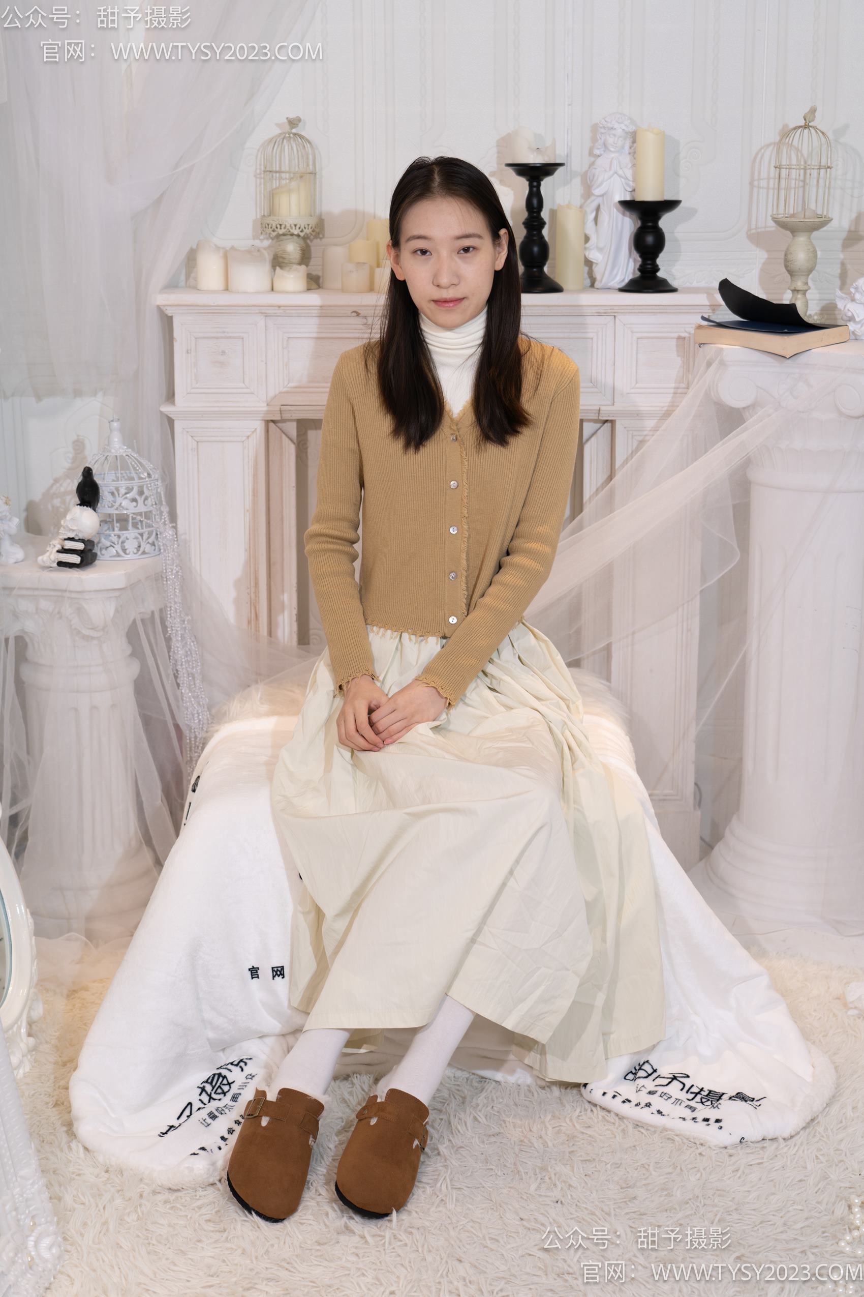 图片[2]-甜予摄影 NO.013 帆帆-平底鞋、白棉袜、裸足[130P/2V/9.91GB]-美图