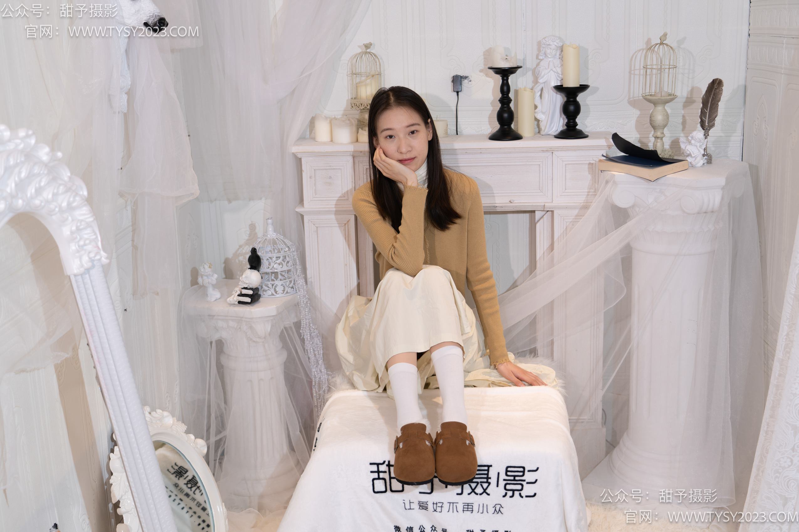 图片[4]-甜予摄影 NO.013 帆帆-平底鞋、白棉袜、裸足[130P/2V/9.91GB]-美图