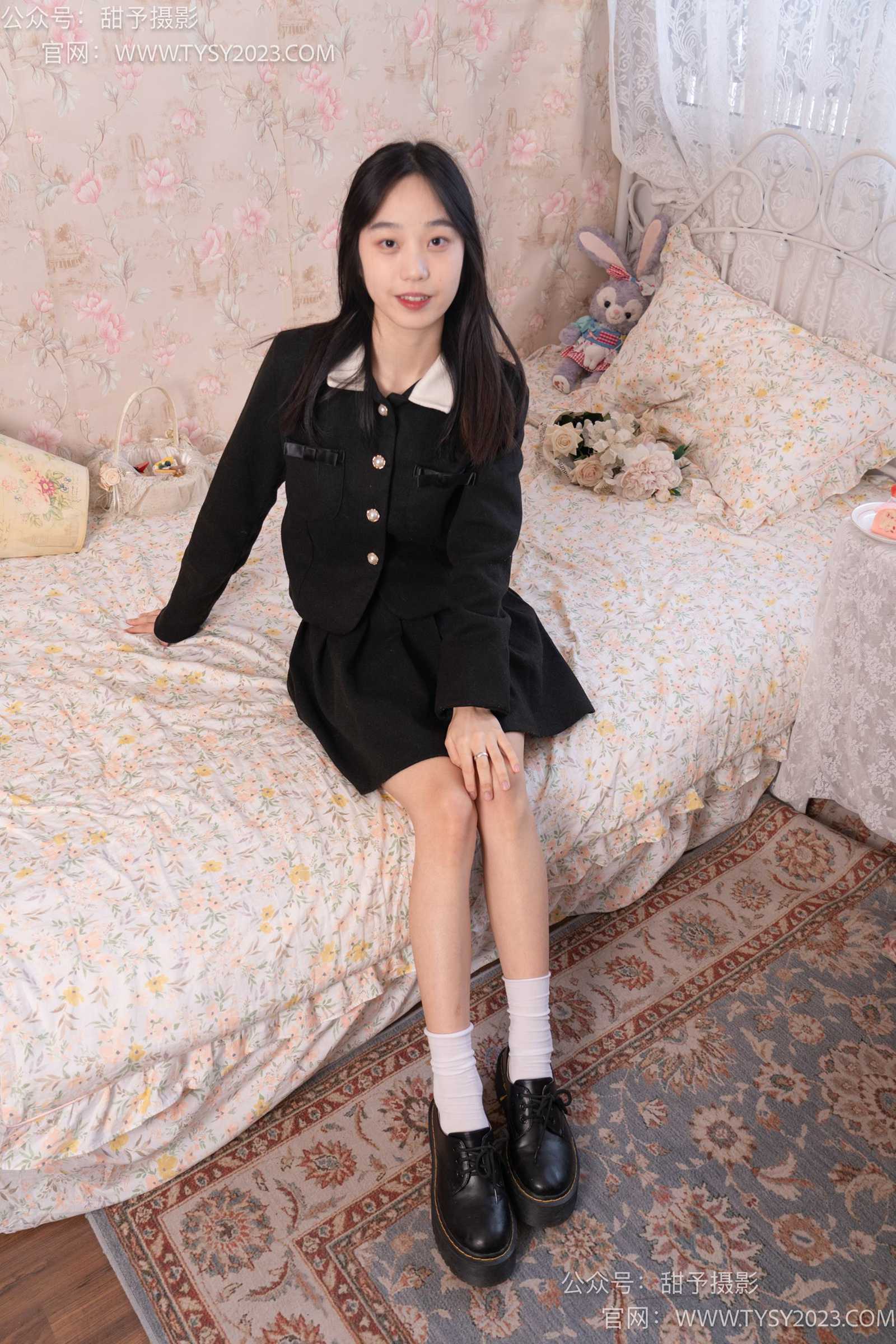 图片[2]-甜予摄影 NO.019 艺艺-皮鞋、白棉袜、裸足[128P/2V/9.64GB]-美图