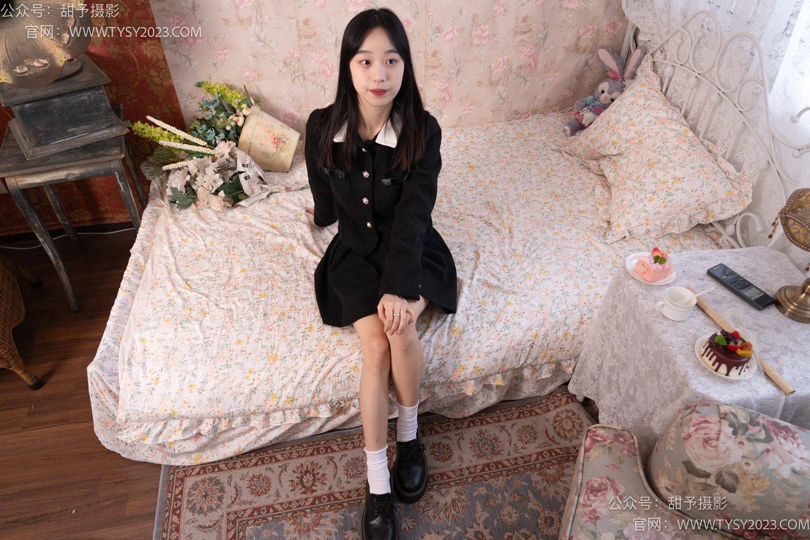 图片[3]-甜予摄影 NO.019 艺艺-皮鞋、白棉袜、裸足[128P/2V/9.64GB]-美图