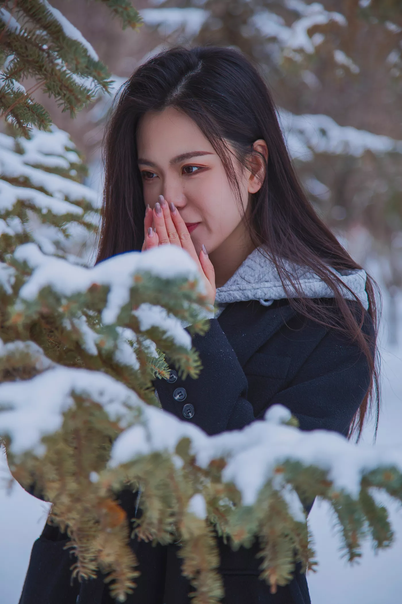 图片[3]-[织梦映像]NO.060 踏雪无痕-首次雪景拍摄，天寒地冻[300P/1V/3.58GB]-美图